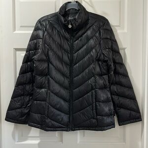 Calvin Klein Black Packable Down Jacket